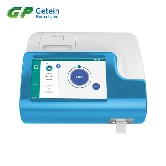 Иммуноанализатор Getein 1100 Poct, медицинское лабораторное оборудование, Ctni Hba1c T3 T4 Tsh Bnp